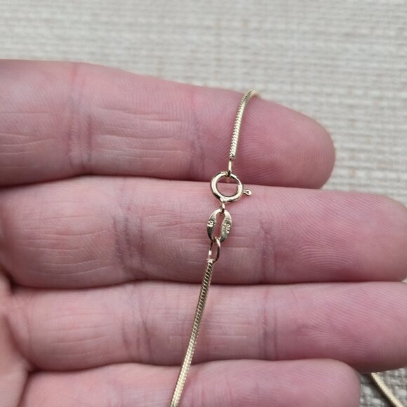 18 Inch Gold Over Sterling Silver Floating Heart Pendant Necklace A6170 - Picture 6 of 8